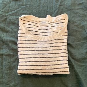 Madewell Wallace 100% cotton striped sweater